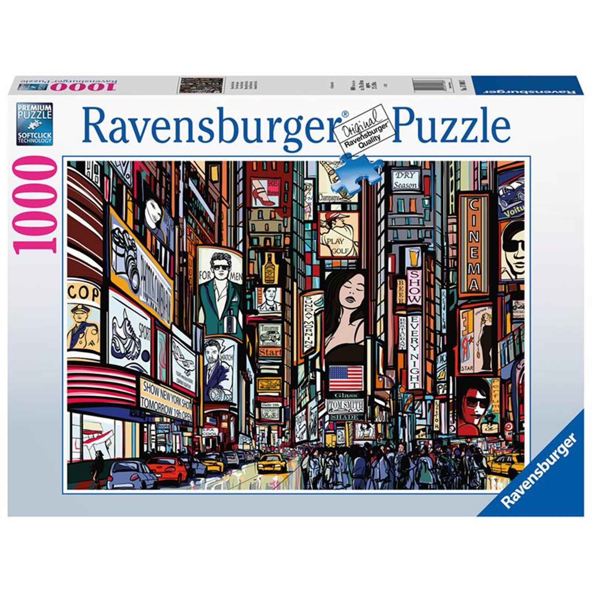 Ravensburger puzzel kleurrijk new york 1000 stukjes