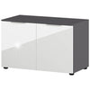 Germania schoenenbank gw-rimini 75x40x48 cm grafietkleurig en wit