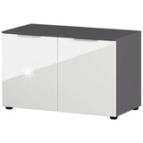 Germania schoenenbank gw-rimini 75x40x48 cm grafietkleurig en wit - afbeelding 2
