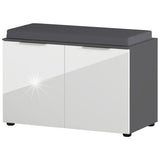 Germania schoenenbank gw-rimini 75x40x48 cm grafietkleurig en wit - afbeelding 3