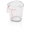 Leifheit comfortline maatbeker - 1 liter - incl. antislipbodem - incl. schenktuit - vaatwasserbestendig - transparant