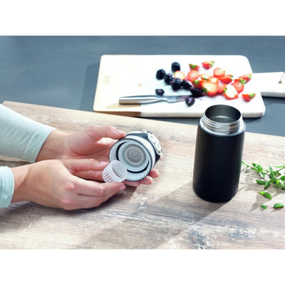 Leifheit 3243 flip isoleerbeker 350 ml zwart