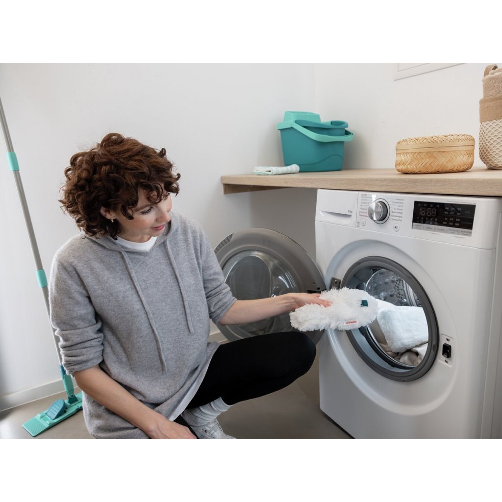 Leifheit superduster plumeau m - wasbaar - 38 cm - flexibel - click system