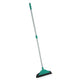 Leifheit 55243 soft and easy schuimrubber-bezem 34 cm met telescoopsteel blauw zilver