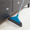 Leifheit 55243 soft and easy schuimrubber-bezem 34 cm met telescoopsteel blauw zilver