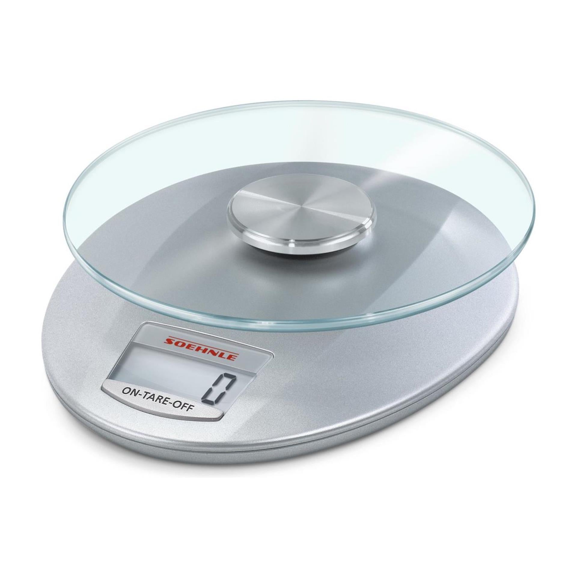 Soehnle keukenweegschaal roma - digitaal - 1 gram nauwkeurig - tot 5 kg - zilver
