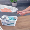 Leifheit strijkplankhoes cotton comfort s m - 125 x 40 cm strijkvlak - 3 mm dikke molton - roze - wit - oranje