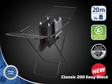 Leifheit classic droogrek - 200 easy - 20 mtr drooglengte - zwart - afbeelding 2