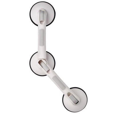 Ridder wandbeugel met zuignappen gebogen premium wit