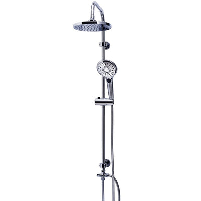Ridder regendoucheset met massagedouchekop bahamas chroom 91440