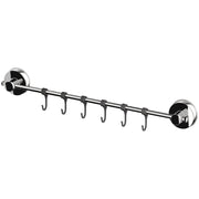 Ridder ridder handdoekenstang met haken 55,5x6,5x4,6 cm chroom 12120100 - afbeelding 2