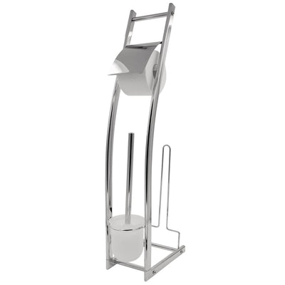 Ridder toiletborstelset 3-in-1 fabio glanzend chroom