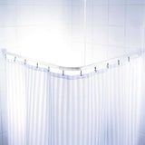 RIDDER RIDDER Douchegordijnrail universeel 160x70 cm wit - afbeelding 1
