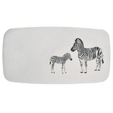 Ridder badmat zebra 38x72 cm wit en zwart - afbeelding 1