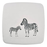 Ridder douchemat zebra 54x54 cm wit en zwart - afbeelding 1