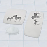 Ridder douchemat zebra 54x54 cm wit en zwart - afbeelding 3