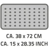 RIDDER RIDDER Badmat anti-slip Plattfuß 72x38 cm grijs 67087