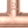 Kirchhoff koperen t-stuk, blank, 18 mm, 3 sockets, (5130) - 989044017