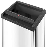 Hailo 0840-121 big-box swing l prullenbak 35l zilver zwart - afbeelding 2