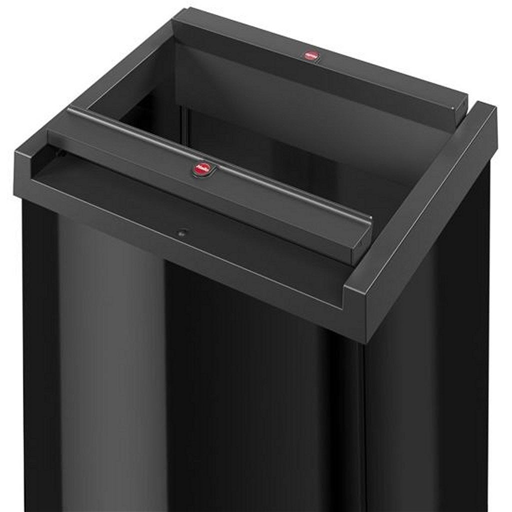Hailo prullenbak met tuimeldeksel 8401410 zwart big-box swing l