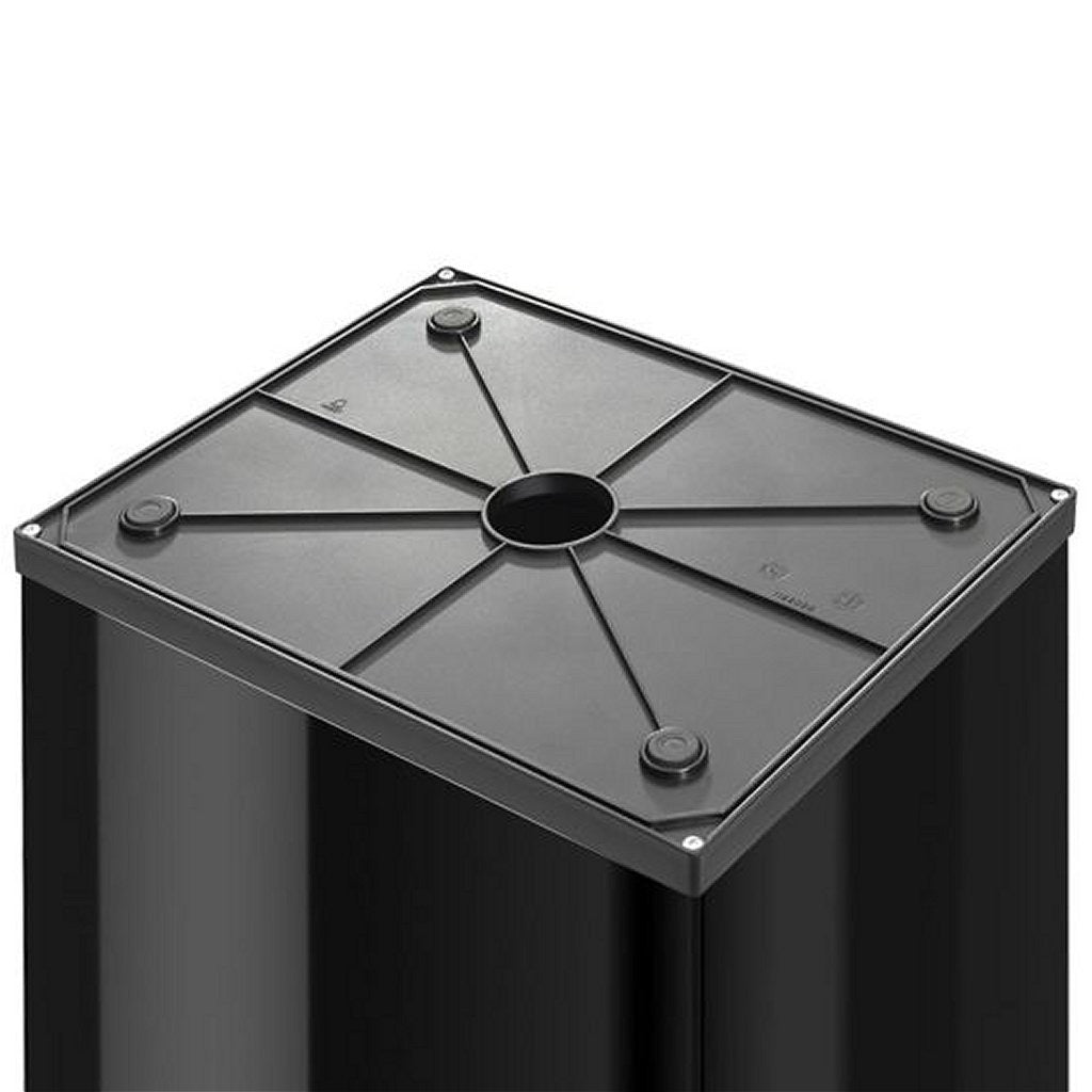 Hailo prullenbak met tuimeldeksel 8401410 zwart big-box swing l