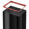 Hailo prullenbak met tuimeldeksel 8401410 zwart big-box swing l