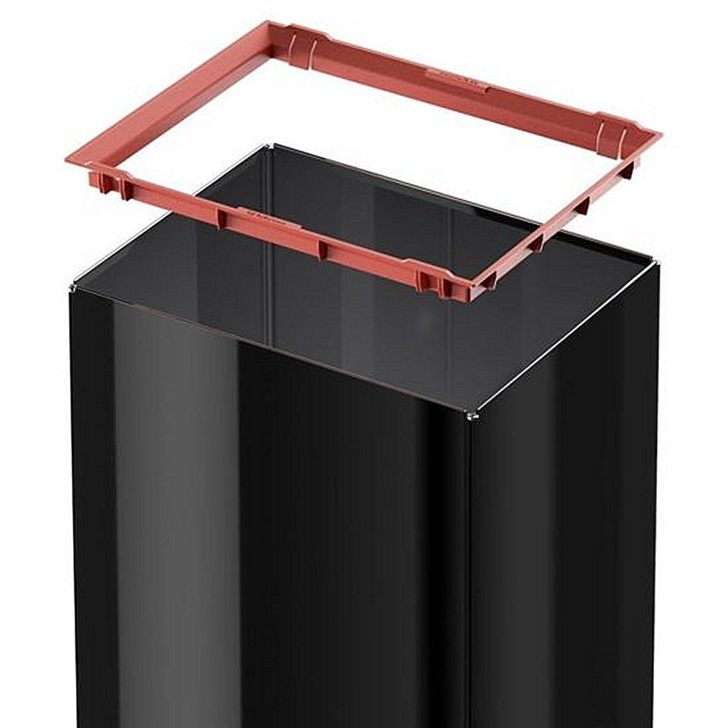 Hailo prullenbak met tuimeldeksel 8401410 zwart big-box swing l