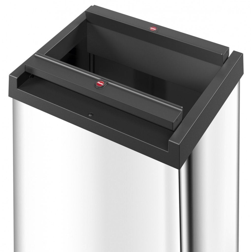 Hailo prullenbak 52 l zilver, zwart