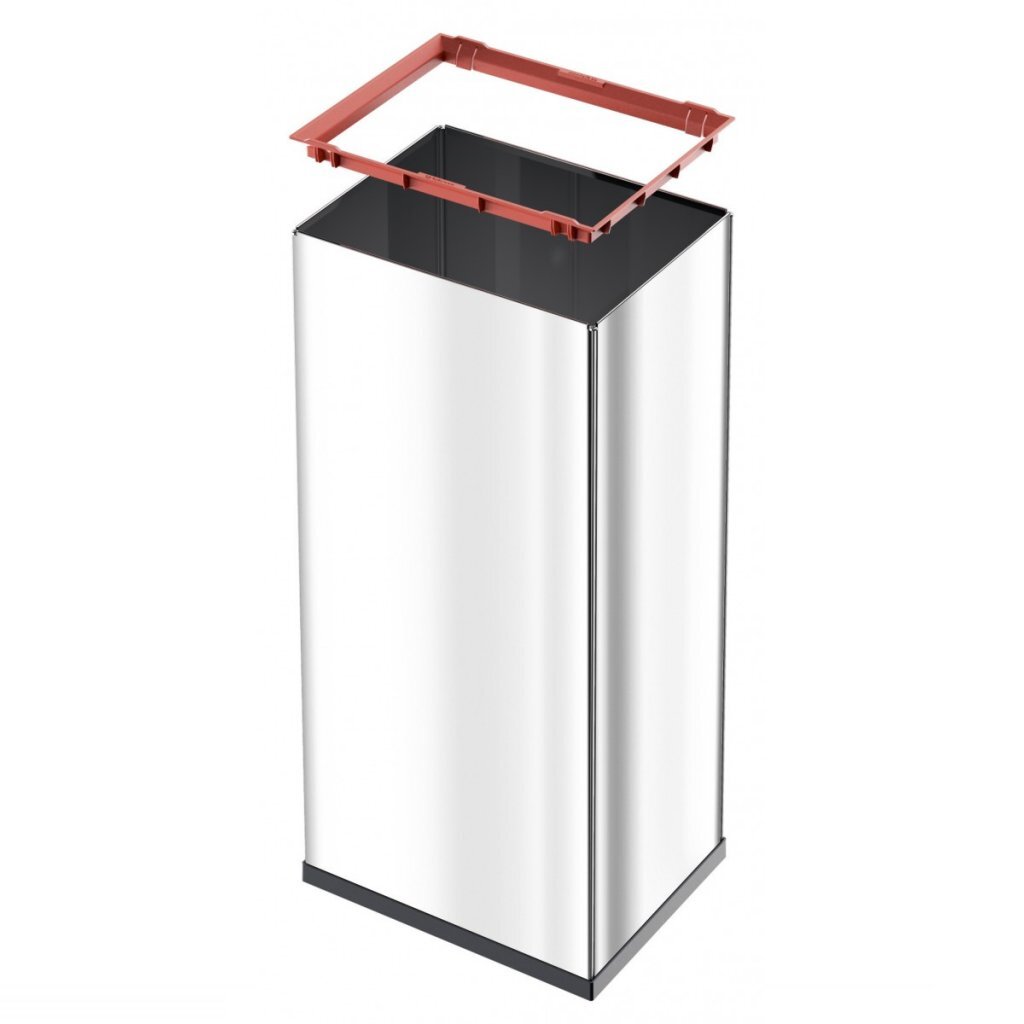 Hailo prullenbak 52 l zilver, zwart