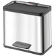 Hailo öko duo plus l prullenbak - 17l + 9l - rvs