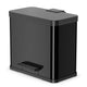 Hailo öko duo plus l prullenbak - 17l + 9l - zwart