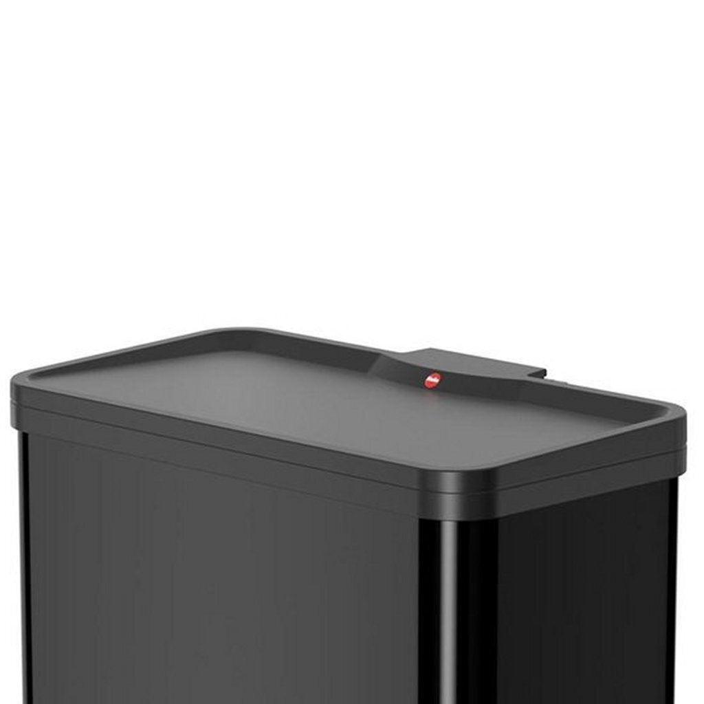 Hailo öko duo plus l prullenbak - 17l + 9l - zwart