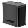 Hailo 0633-260 öko trio plus l pedaalemmer 3x9l zwart