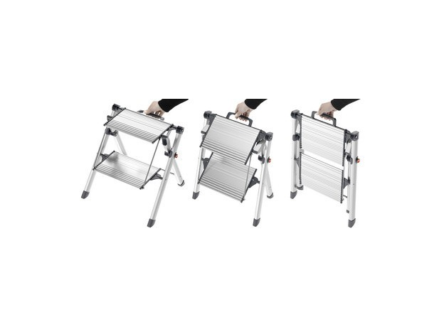 Hailo 4310-100 mk80 comfortline aluminium 2 vouwtreden