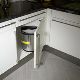 Hailo 3555-101 compact-box m prullenbak 15l zilver zwart - afbeelding 2