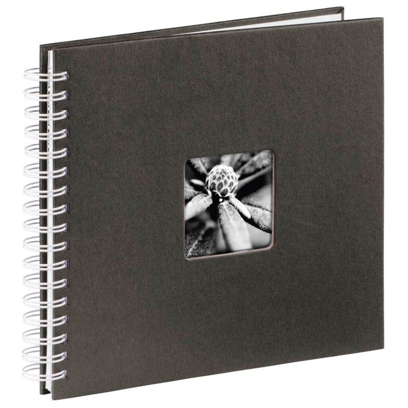 Hama spiraalalbum fine art 28x24 cm 50 witte pagina #039;s zwart