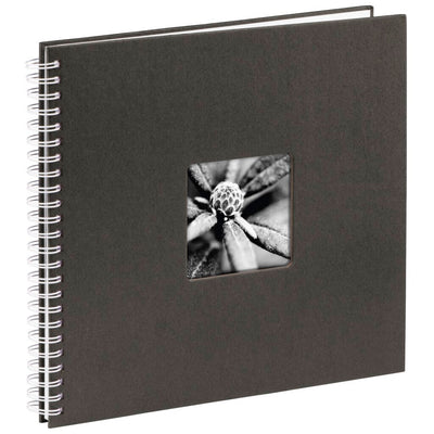Hama spiraalalbum fine art 36x32 cm 50 witte pagina #039;s zwart