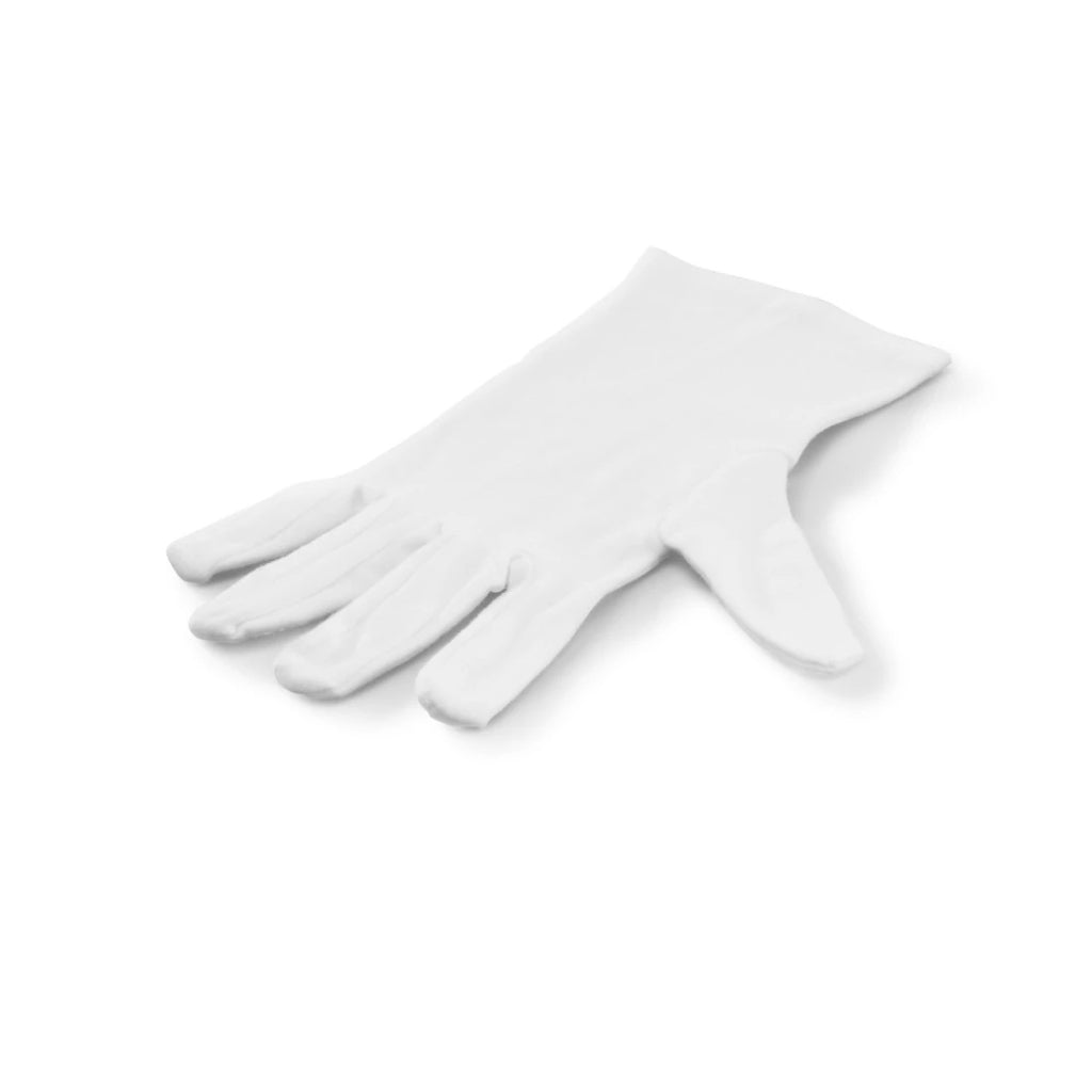 Hama katoenen handschoenen maat m 1 paar wit