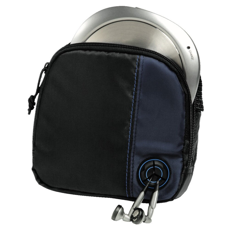 Hama cd player bag + 3cd #039;s zwart blauw