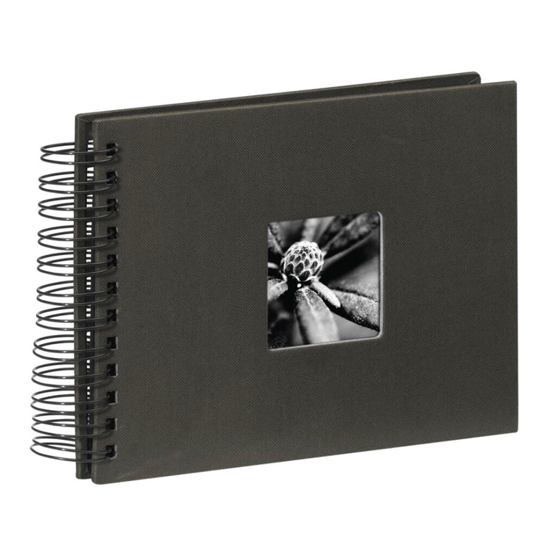 Hama spiraalalbum fine art 24 x 17 cm 50 zwarte pagina #039;s zwart