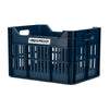 fietskrat Recycled 30 liter polypropyleen donkerblauw