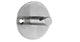 Alco al-2847 wandgarderobe zilver 1 haak incl. bevestigingsmateriaal