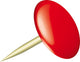 Alco al-151-12 punaises sun 9,5mm messing doos a 100 stuks rood