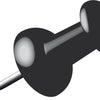 Alco al-662-11 pushpins doosje a 40 stuks zwart