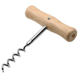 Fackelmann basic kurkentrekker 10.5 cm hout chroom - afbeelding 1