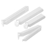 Fackelmann basic vershoudklem 11 en 8 cm wit 4 stuks - afbeelding 1
