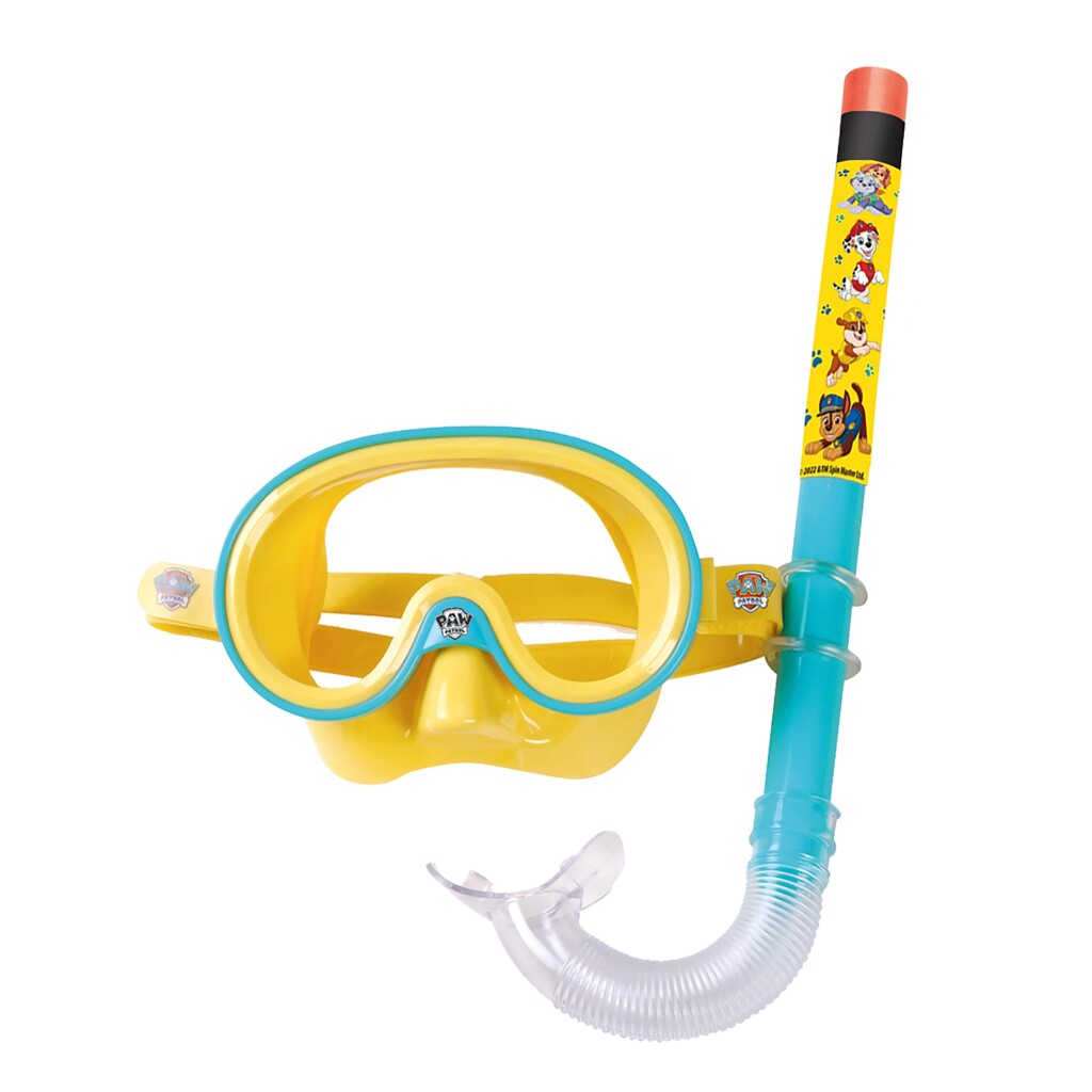 Paw patrol kinder snorkelset blauw geel
