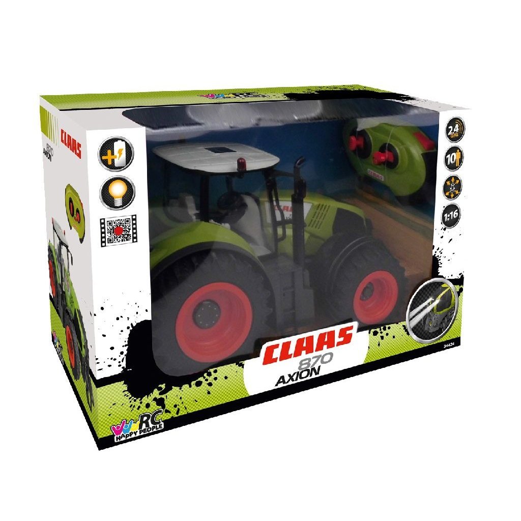 Happy people happy people rc claas axion 870 tractor met licht 1:16