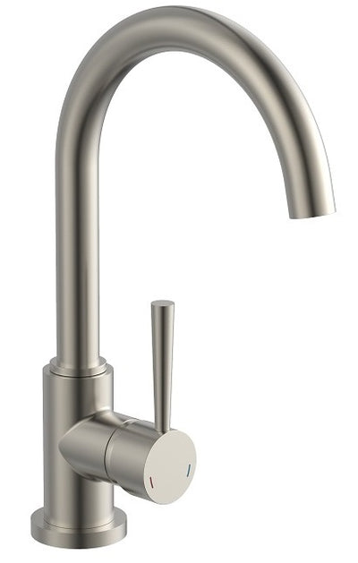 Ngk schutte cornwall ééngreepsmeraan keuken met ronde uitloop | roestvrij staal-look - 79126 - 79126