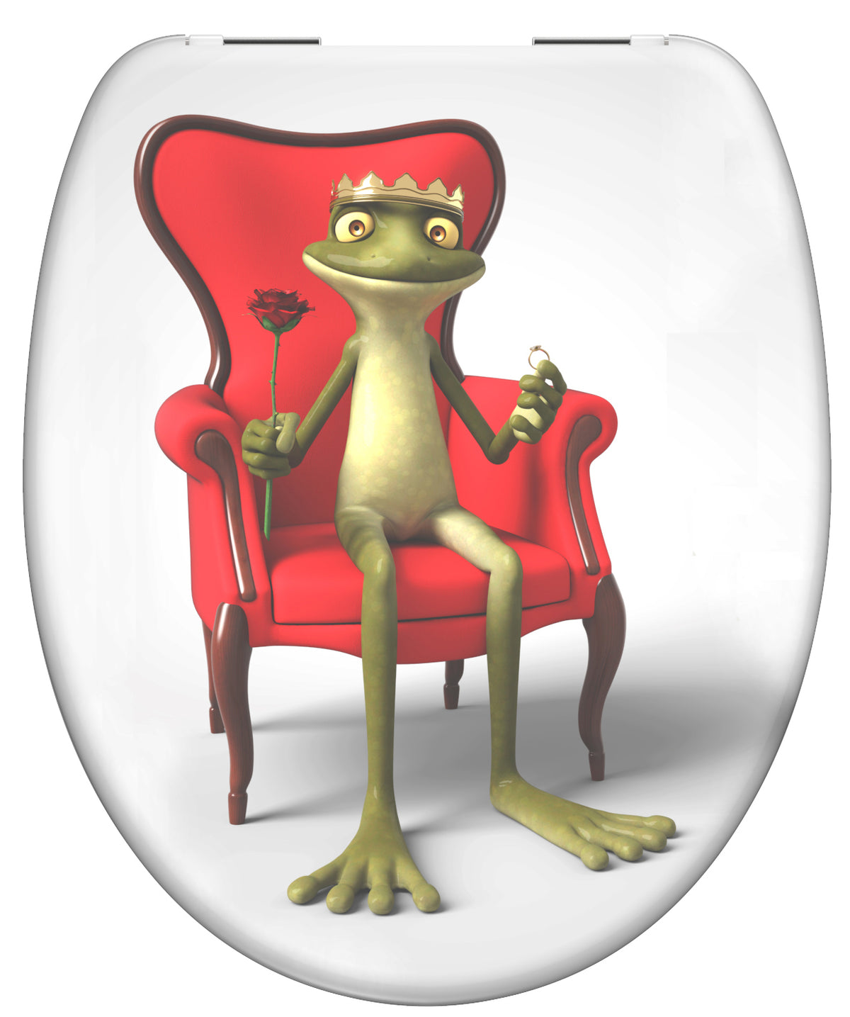 Schutte duroplast wc-bril frog king met soft-close 82190